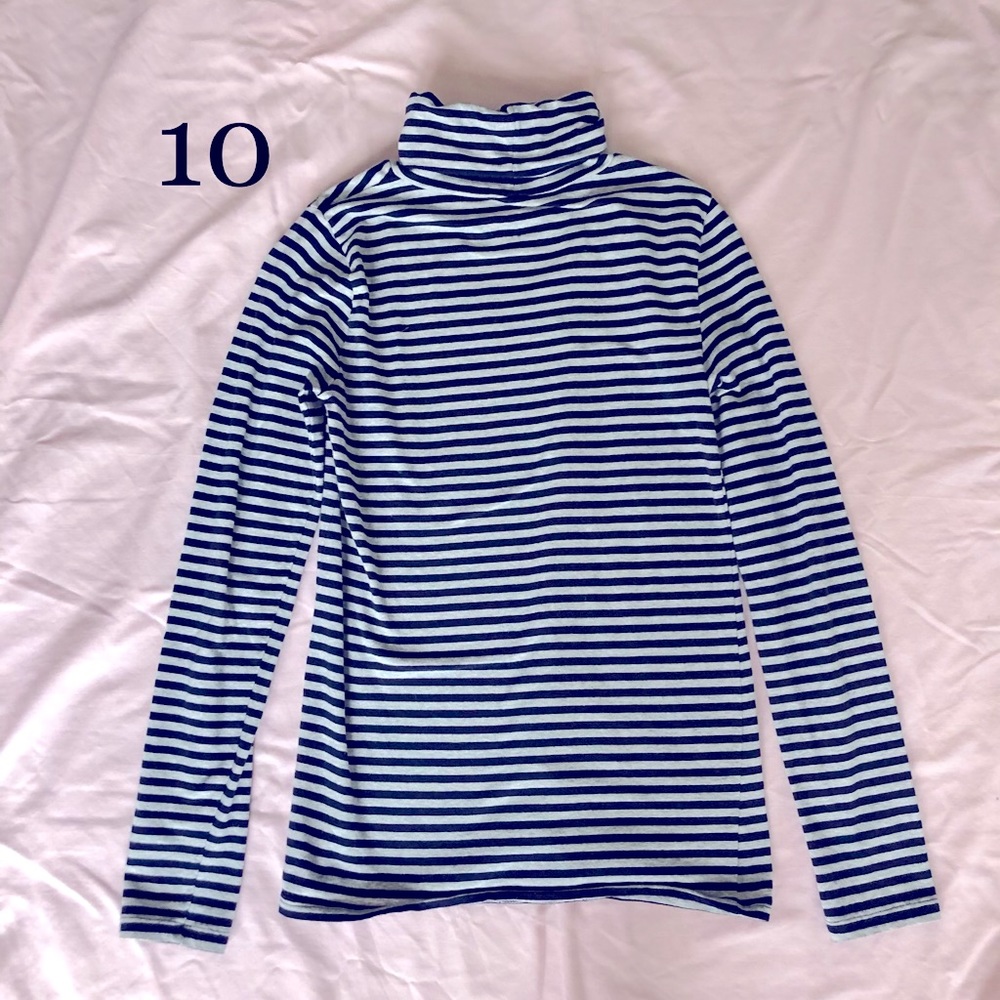 Striped turtleneck